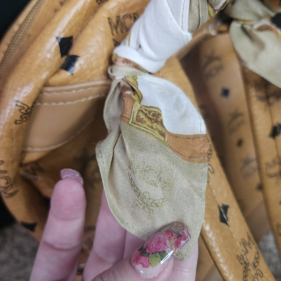 MCM Backpack With Scarf AUTHENTIC - Picture 10 of 16